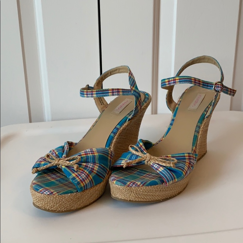 Espirales Wedges blue red  xhilaration